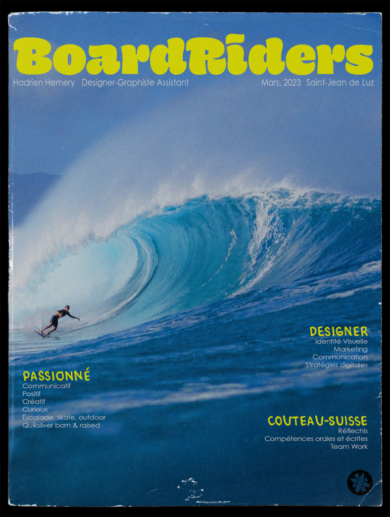 Surf magazine cover - Hadrien Hemery